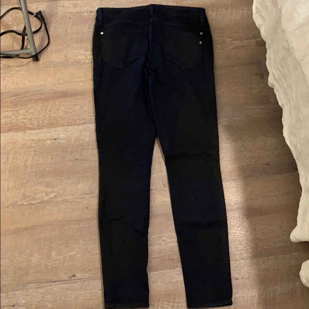Pleather Generic Black Jeans View 2